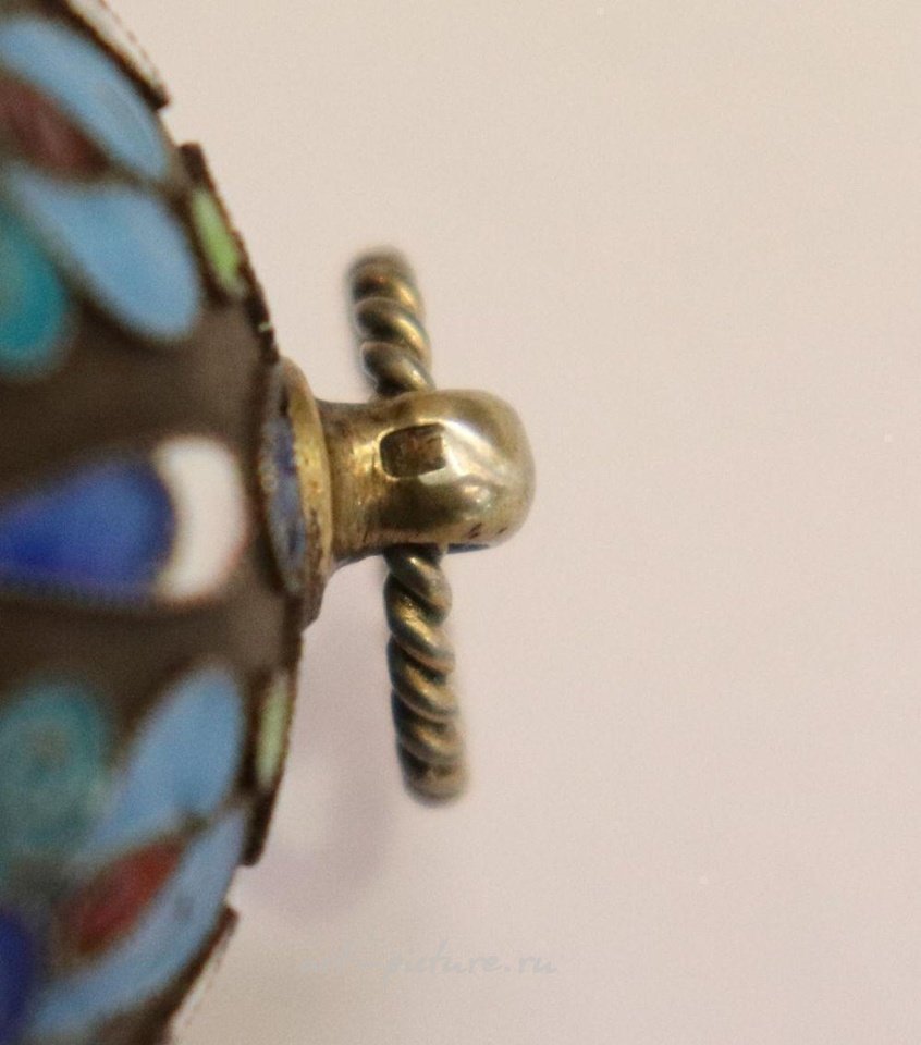 Russian silver , Imperial Russian 84 silver blue enamel Easter Egg