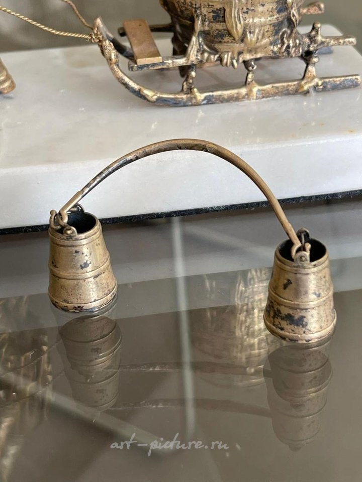 Русское серебро , Россия 19 век. Бронза, мрамор.