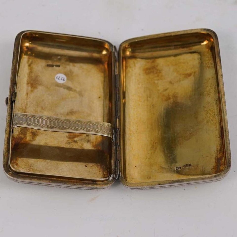 Русское серебро , Русская серебряная сигаретная коробка 84