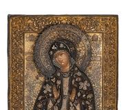 Икона "Дева семи мечей с ризой в ..."