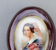 Александра Россет Смирнова (1809-1882), русская художница миниатюр на лаке...