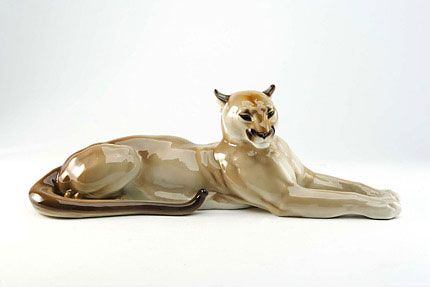 Лежащая пума, Теодор Кернер, [Нимфенбург, 1918]